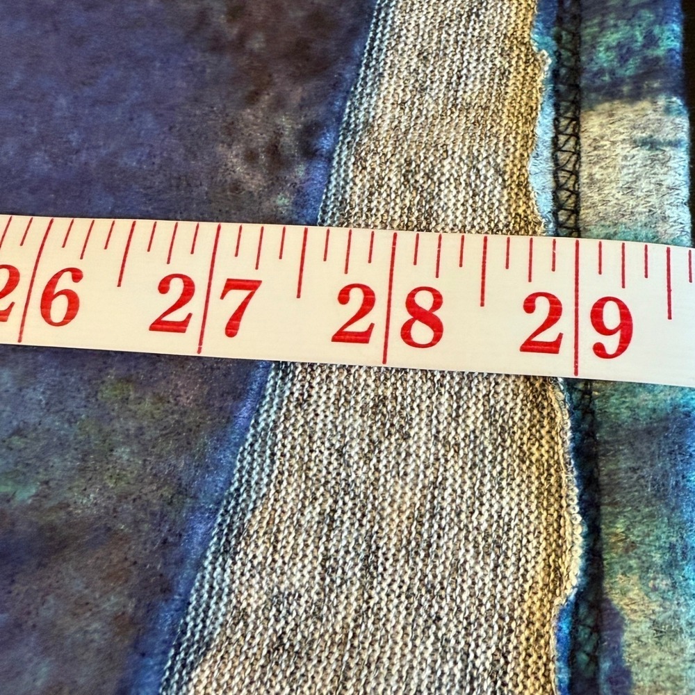 NEW Jess & Jane Eclipse Brushed knit Long Sleeve Top Blue Large USA NWT - Picture 6 of 9